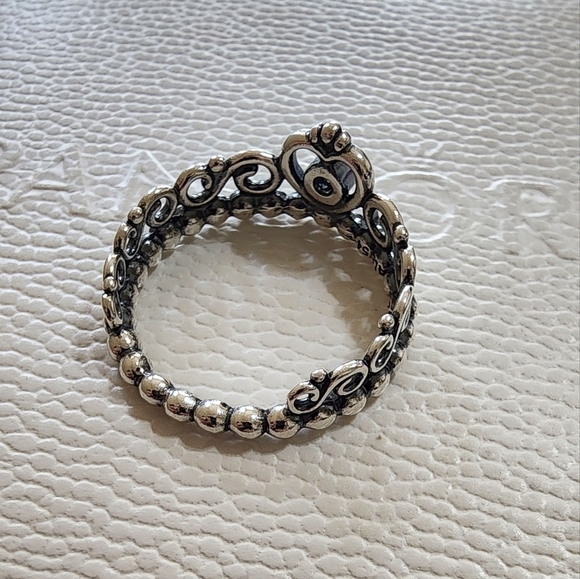 Pandora Princess Tiara Crown Ring size 54 - Picture 6 of 9